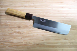 OUL Nakiri White Steel #1 165 mm / 6.5" Keyaki Handle