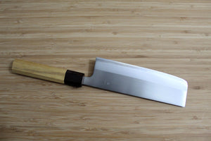 OUL Nakiri White Steel #1 165 mm / 6.5" Keyaki Handle