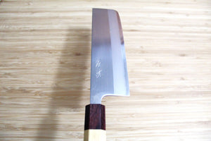 OUL Nakiri White Steel #1 165 mm / 6.5" Keyaki Handle