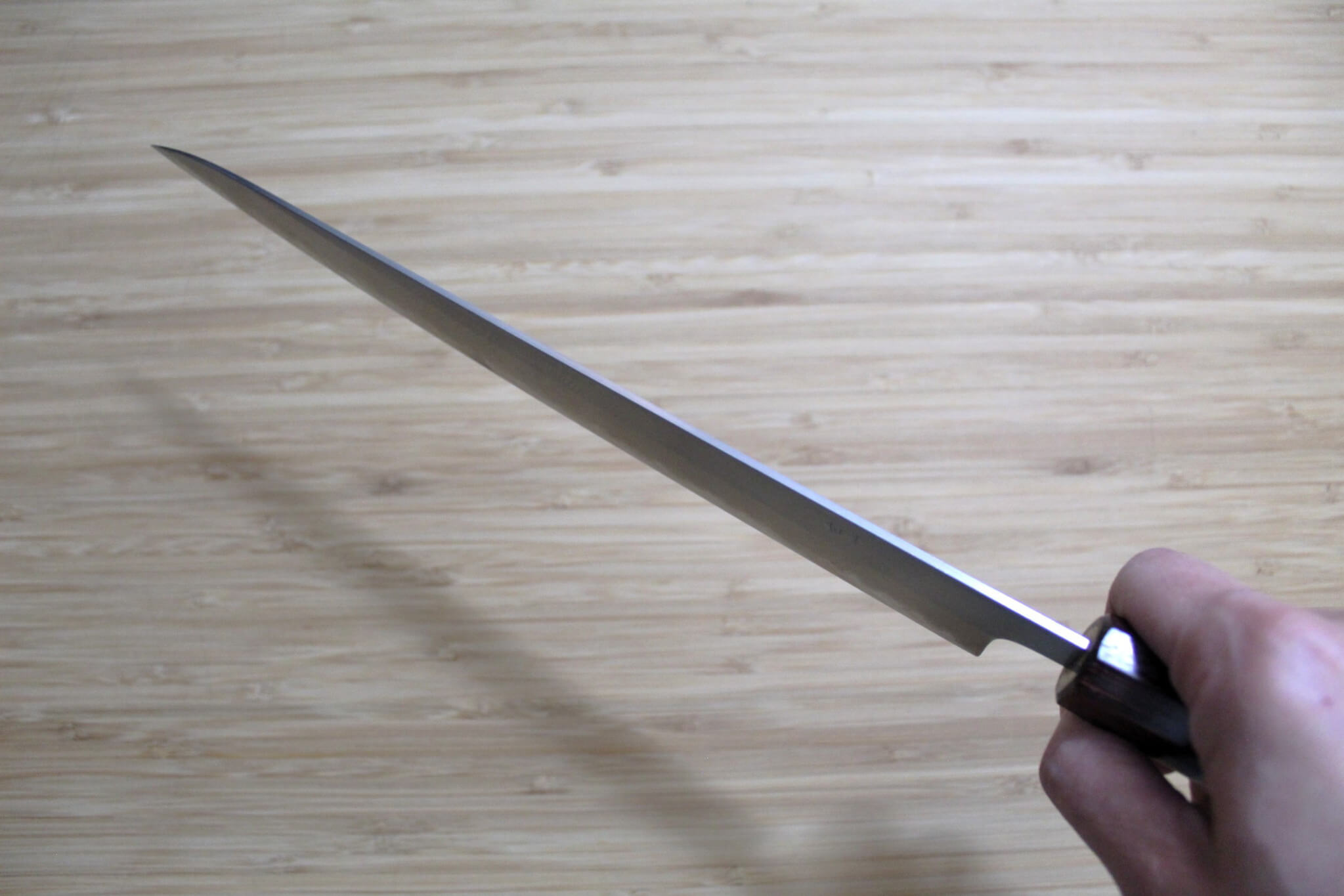 OUL Sujihiki White Steel #1 240 mm / 9.4" Keyaki Handle