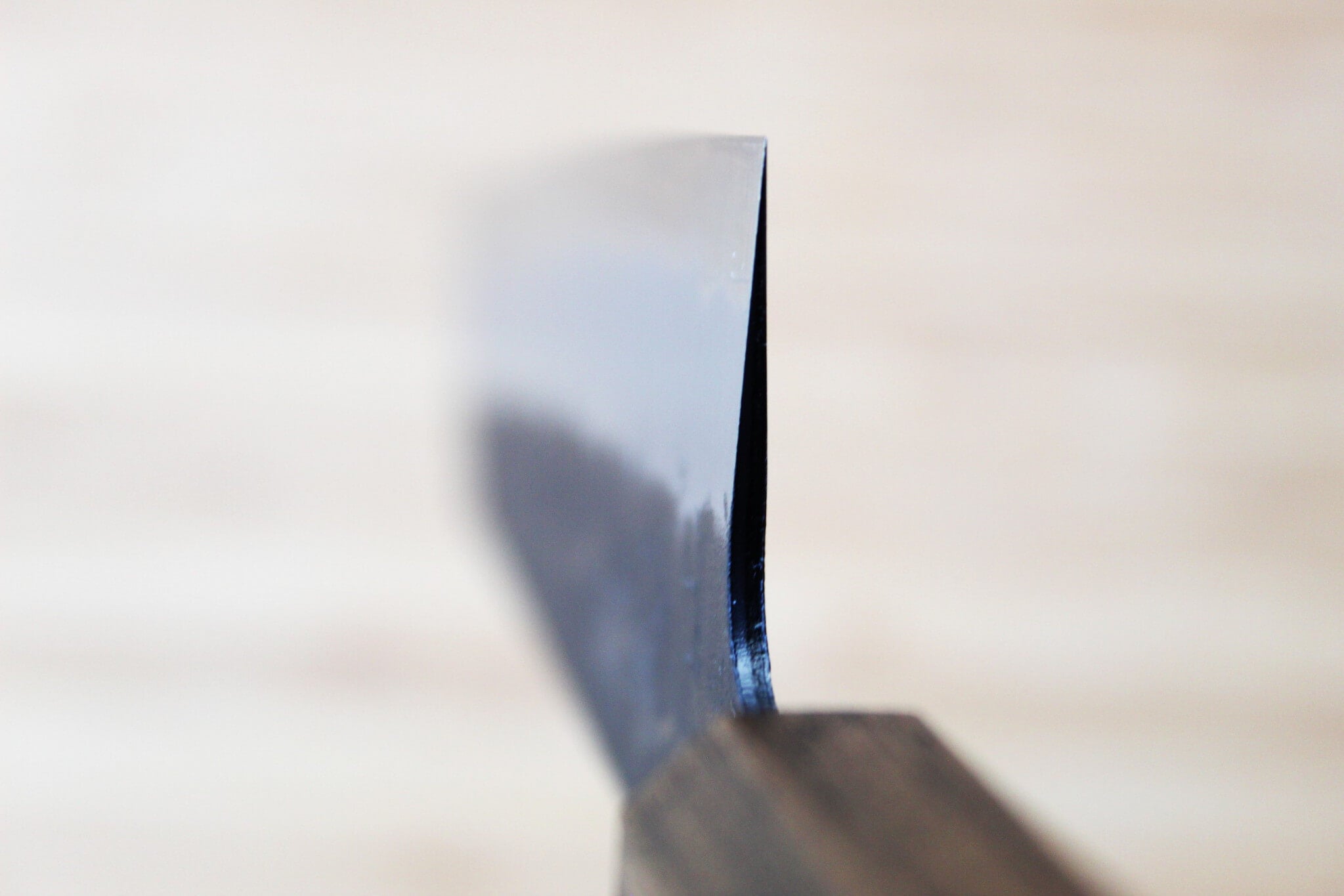 OUL Aogami Super / Blue Super Steel Nashiji Santoku 165 mm / 6.5" Black Oak
