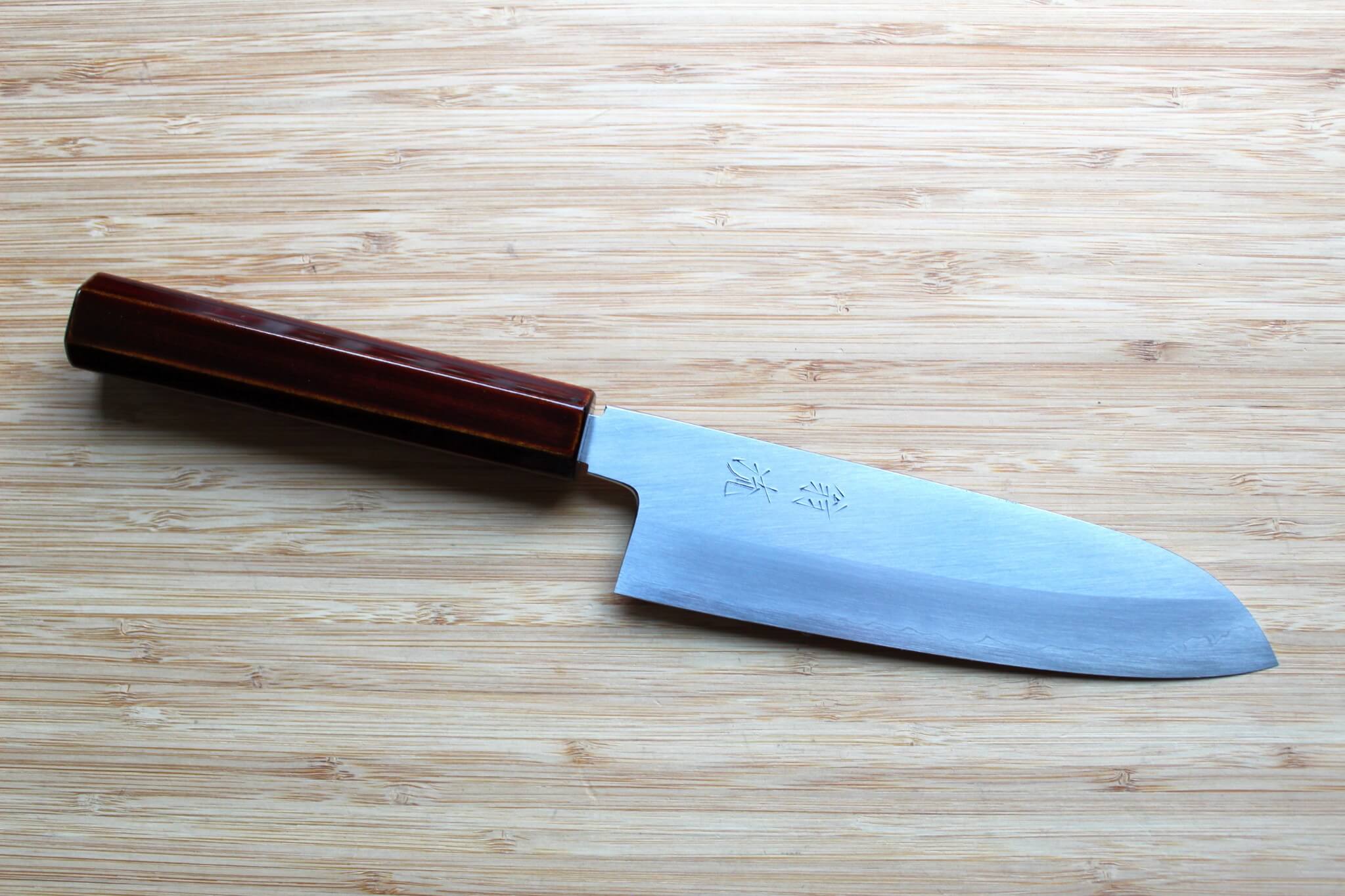 OUL Kijiro Ginsan Santoku 180 mm / 7.1" Urushi Handle