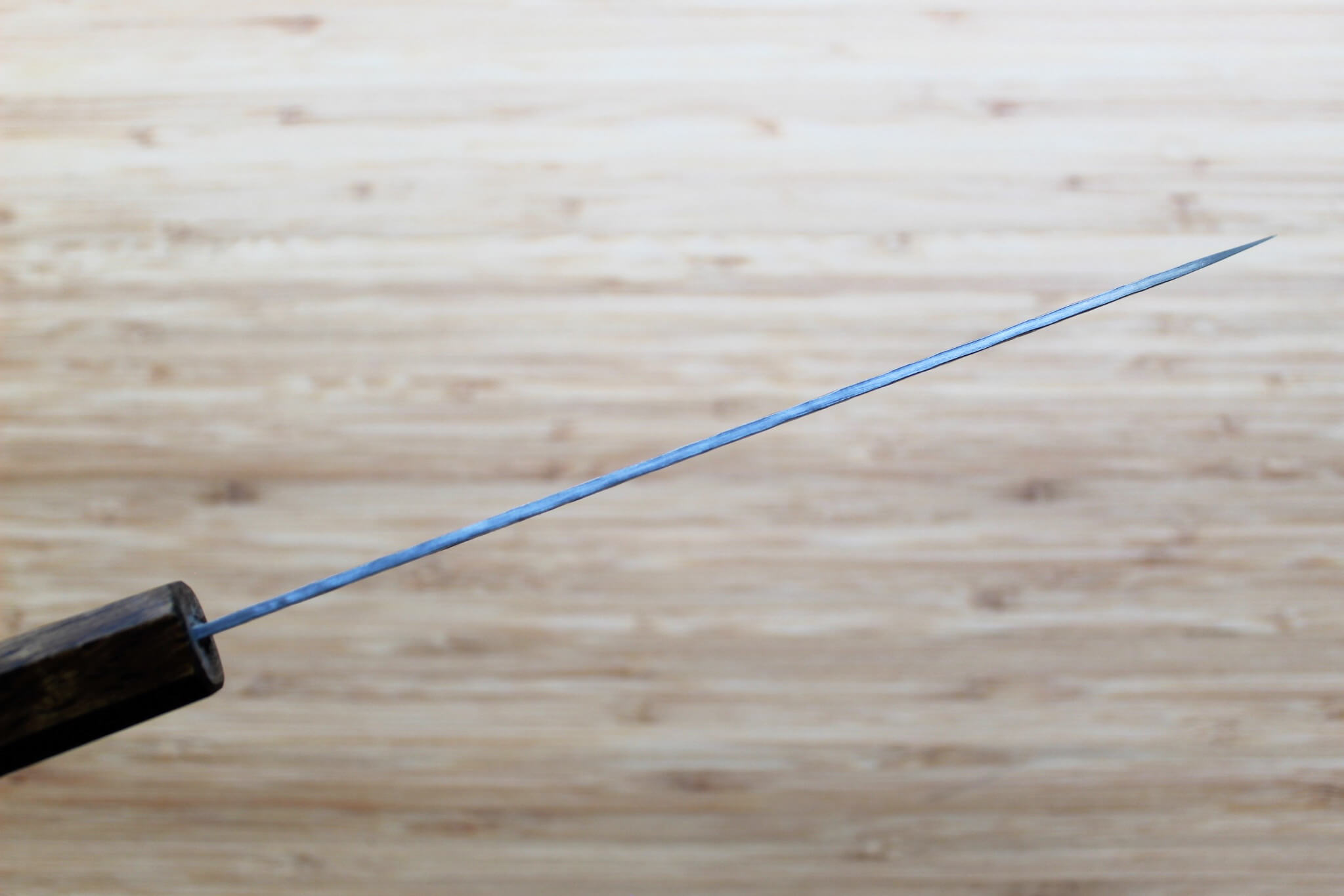 OUL Gyuto Tsuchime White Steel #1 180 mm / 7.0 " Black Oak Handle
