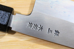 OUL Ginsan Santoku 180 mm / 7.1" Black Makiji Urushi Handle