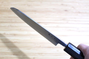 OUL Ginsan Santoku 180 mm / 7.1" Black Makiji Urushi Handle