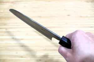 OUL Shirogami #2 / White Steel #2 Santoku 180 mm / 7.1" with Maple Handle