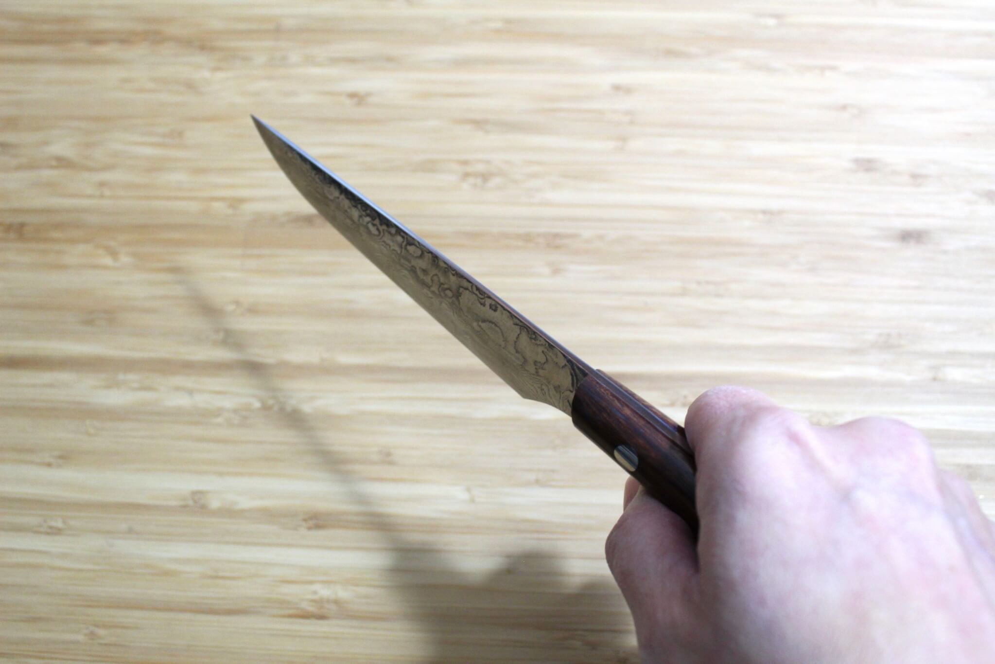 Sawakazuma SRS13 Steak Knife 120 mm / 4.7" Desert Ironwood Handle