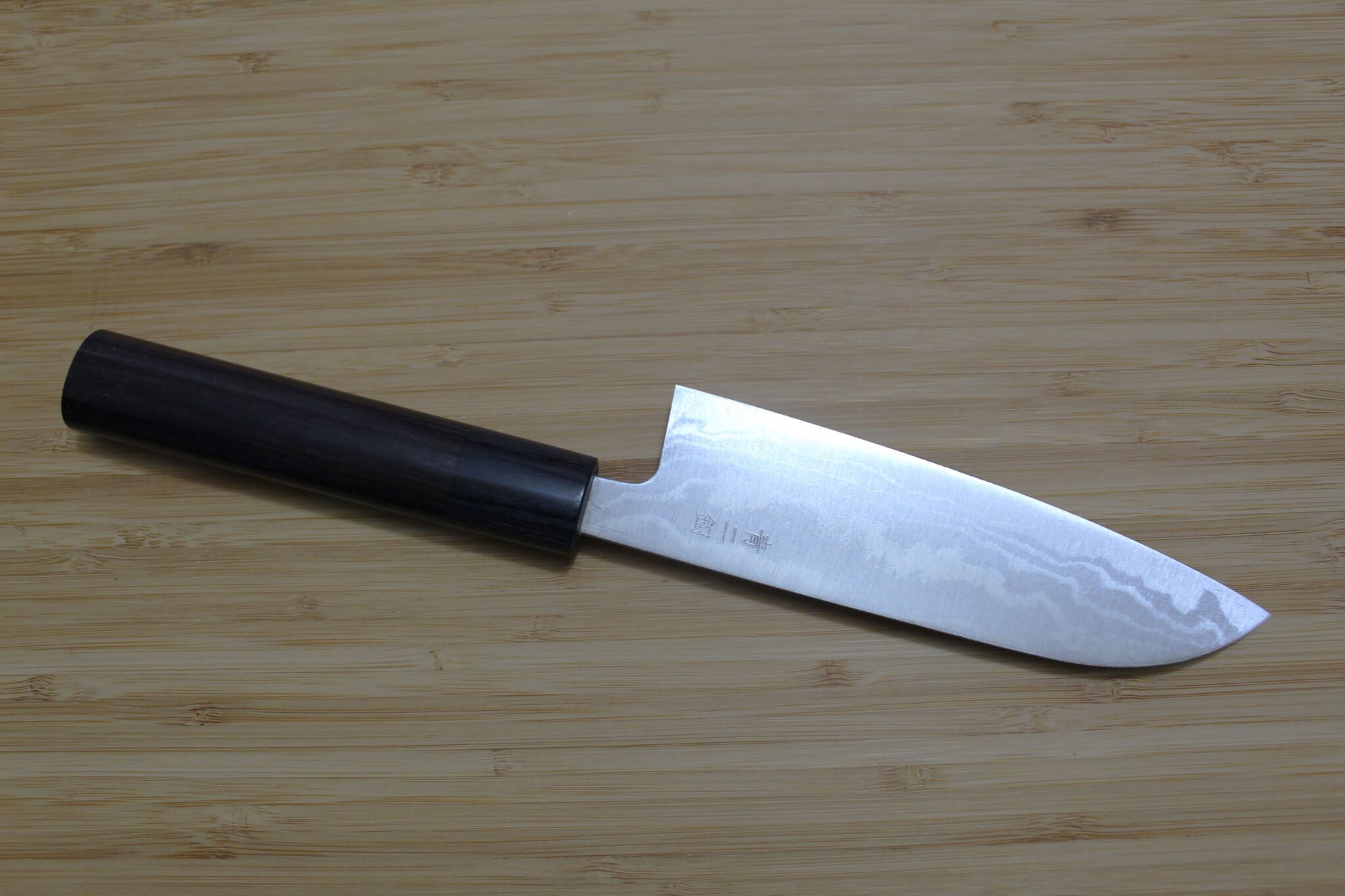 Sawakazuma Ginryu Aoniko Small Santoku 135 mm / 5.3" Rosewood Handle