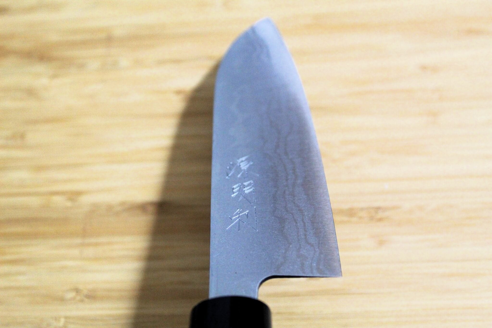 Sawakazuma Ginryu Aoniko Small Santoku 135 mm / 5.3" Rosewood Handle