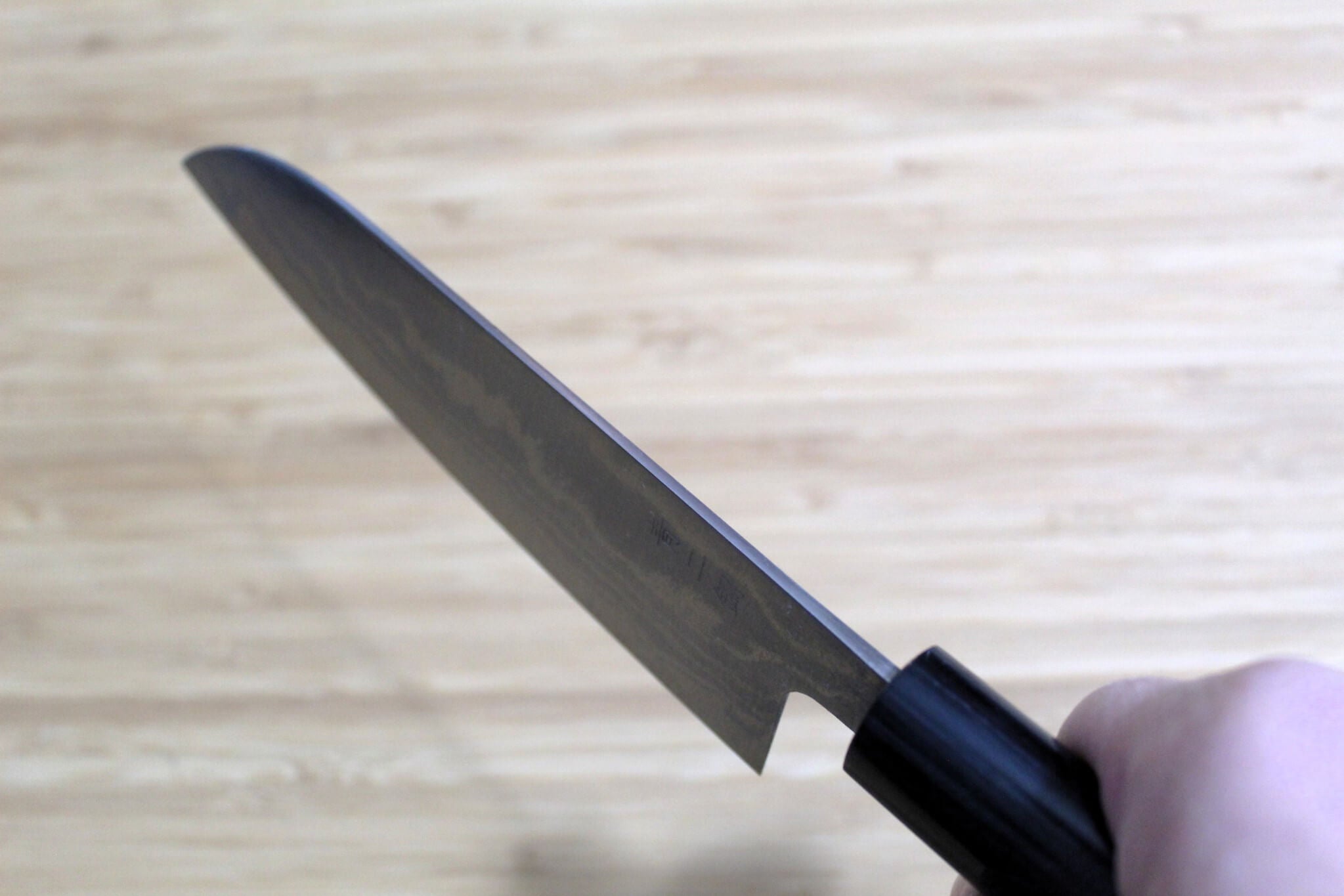 Sawakazuma Ginryu Aoniko Small Santoku 135 mm / 5.3" Rosewood Handle