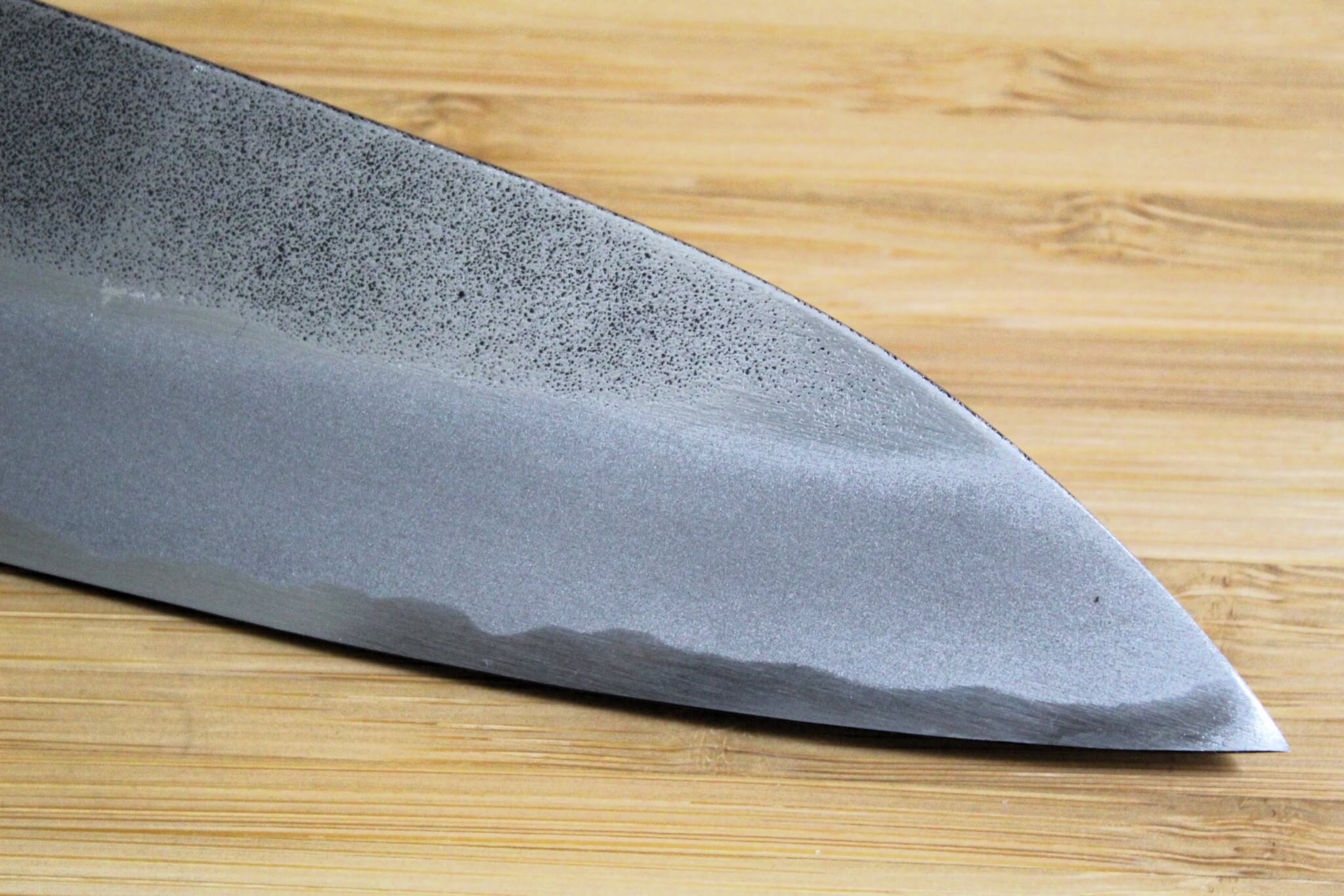 Sawakazuma Yugiri Nashiji Gyuto Knife 210 mm / 8.2" Maple and Renghas Handle Brown