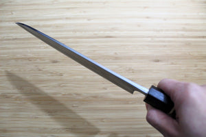 Sawakazuma Yugiri Nashiji Gyuto Knife 210 mm / 8.2" Maple and Renghas Handle Brown