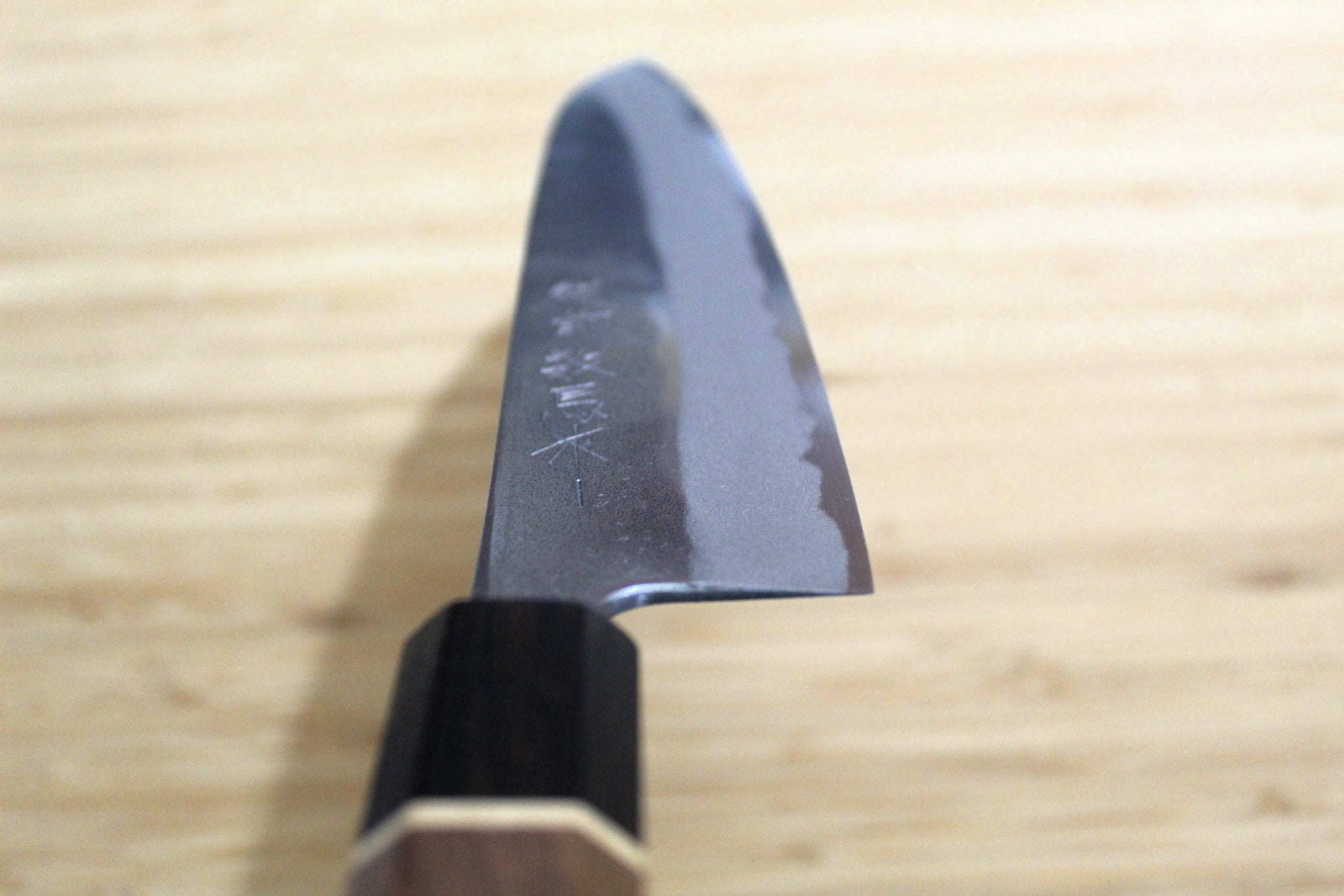 Sawakazuma Yugiri Nashiji Gyuto Knife 210 mm / 8.2" Maple and Renghas Handle Brown