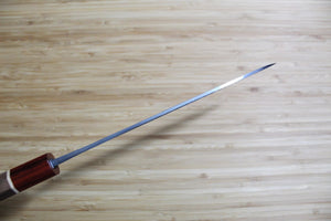 Sawakazuma Yugiri Nashiji Gyuto Knife 210 mm / 8.2" Maple and Renghas Handle Orange