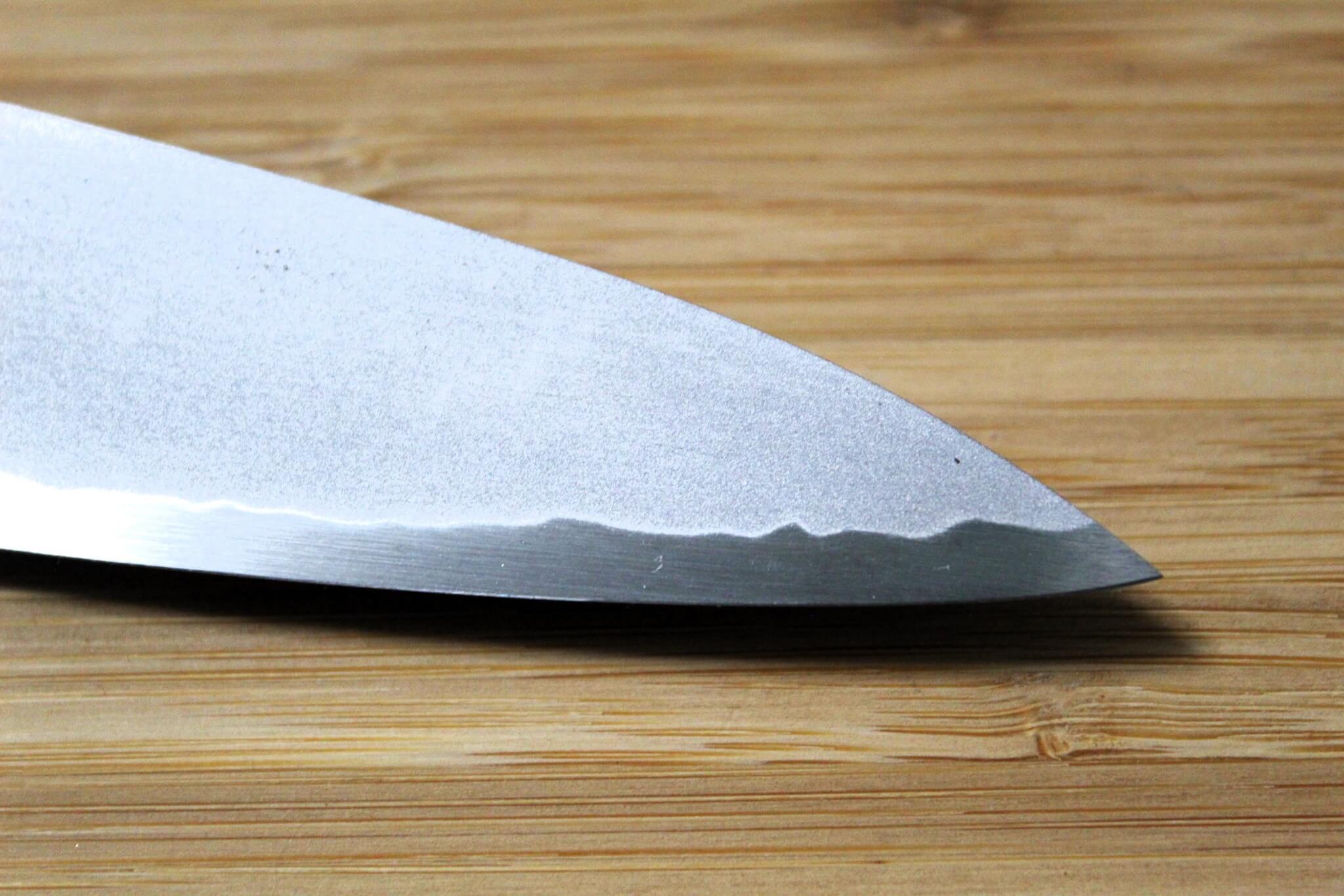 Sakai Takayuki Baikoku Shironiko / White Steel #2 Petty Knife 140mm / 5.5" Burnt Oak Handle