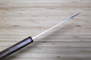 Sakai Takayuki Baikoku Shironiko / White Steel #2 Petty Knife 140mm / 5.5" Burnt Oak Handle