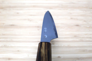 Sakai Takayuki Baikoku Shironiko / White Steel #2 Petty Knife 140mm / 5.5" Burnt Oak Handle