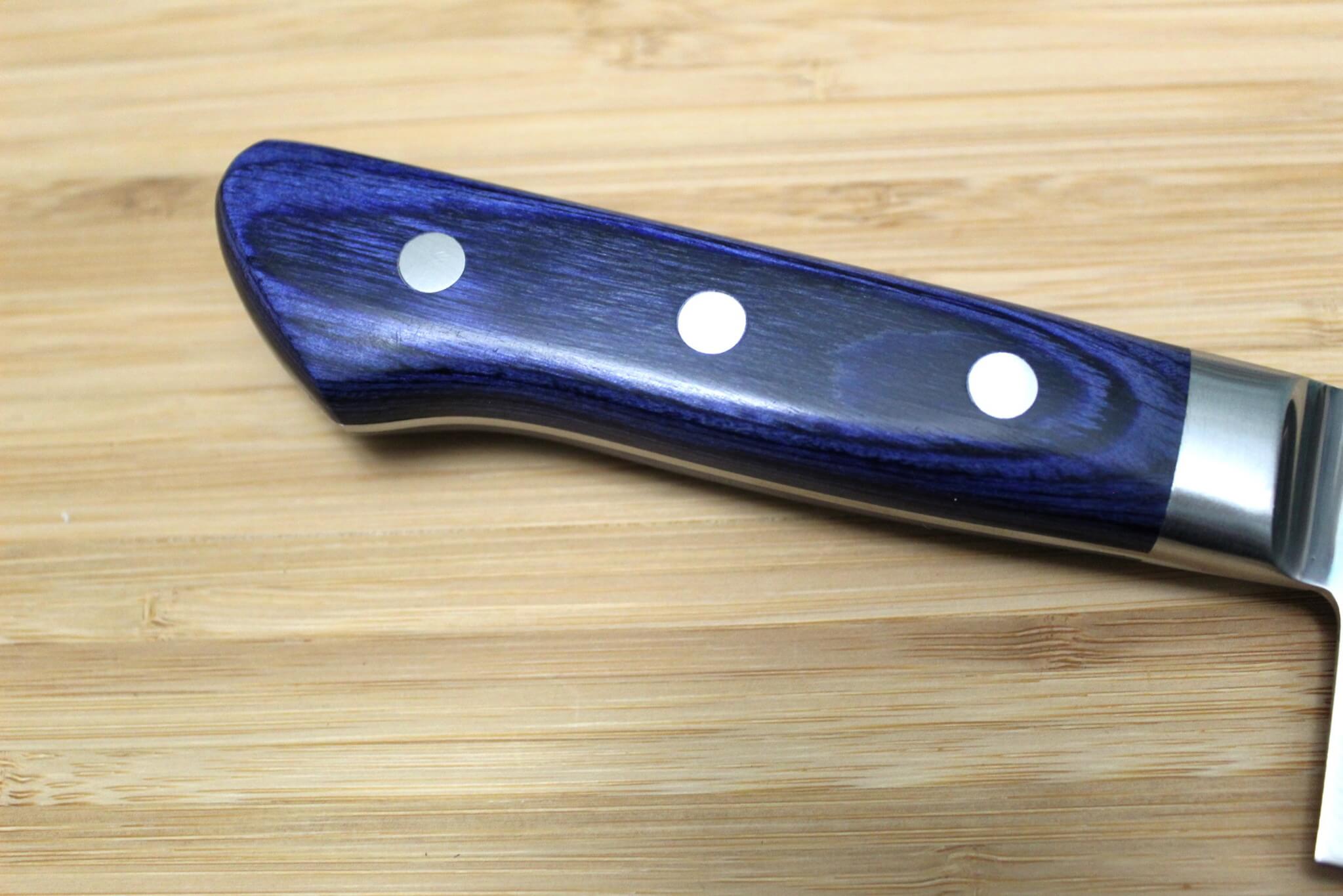 Sakai Takayuki Petty Knife 150 mm / 5.9" Damascus 33 Layer with Blue Handle