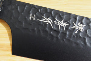 Sakai Takayuki Kurokage VG-10 with Non Stick Coating 190 mm (7.5") Kengata Gyuto Japanese Chef Knife with Wenge Handle