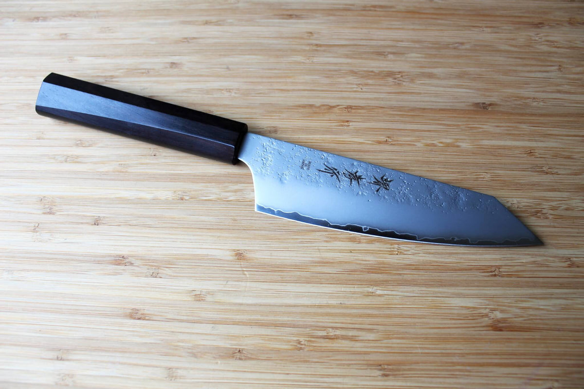 Sakai Takayuki VG10 Nashiji Kengata Santoku with Ebony Handle 160mm (6.3")
