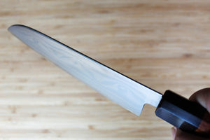 Sakai Takayuki Grand Chef Hamon Damascus 170mm (6.7") Santoku with Ebony Rosewood  Handle