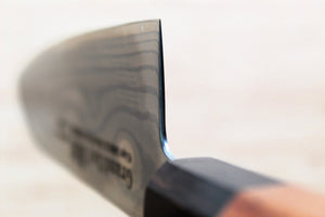 Sakai Takayuki Grand Chef Hamon Damascus 170mm (6.7") Santoku with Ebony Rosewood  Handle