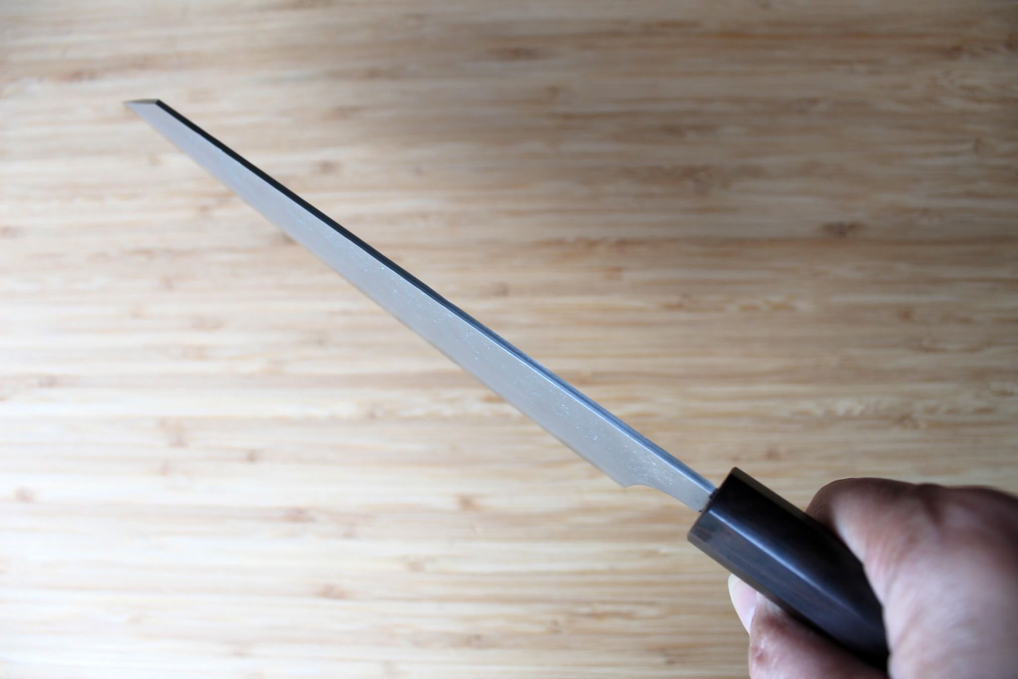 Sakai Takayuki VG-10 Nashiji Kengata Gyuto with Ebony Handle 190 mm (7.5")