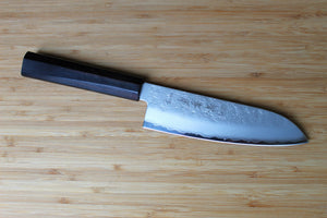Sakai Takayuki Nashiji Santoku with Ebony Handle 170mm (6.7")