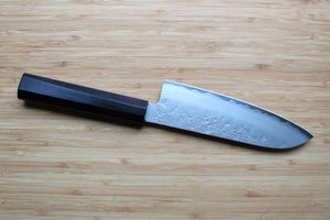 Sakai Takayuki Nashiji Santoku with Ebony Handle 170mm (6.7")