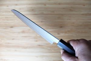 Sakai Takayuki Nashiji Santoku with Ebony Handle 170mm (6.7")