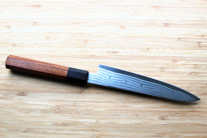 Sakai Takayuki Grand Chef Hamon Damascus 150mm (4.9") Petty with Ebony Rosewood Handle