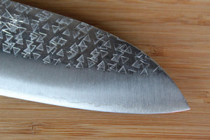 Sawakazuma Hubuki SRS13 Santoku Knife 170 mm / 6.7" Oak Handle