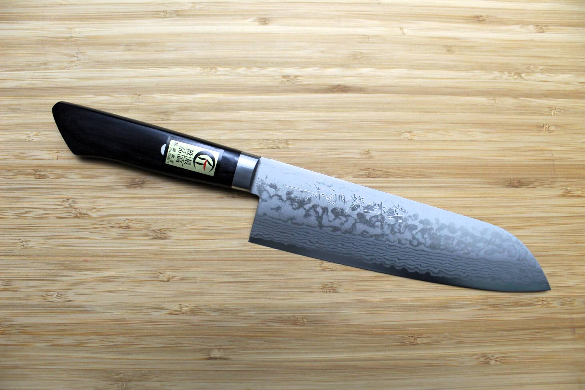 Sawakazuma Ryumon VG-10 17 Layer Damascus Santoku 170mm / 6.6"