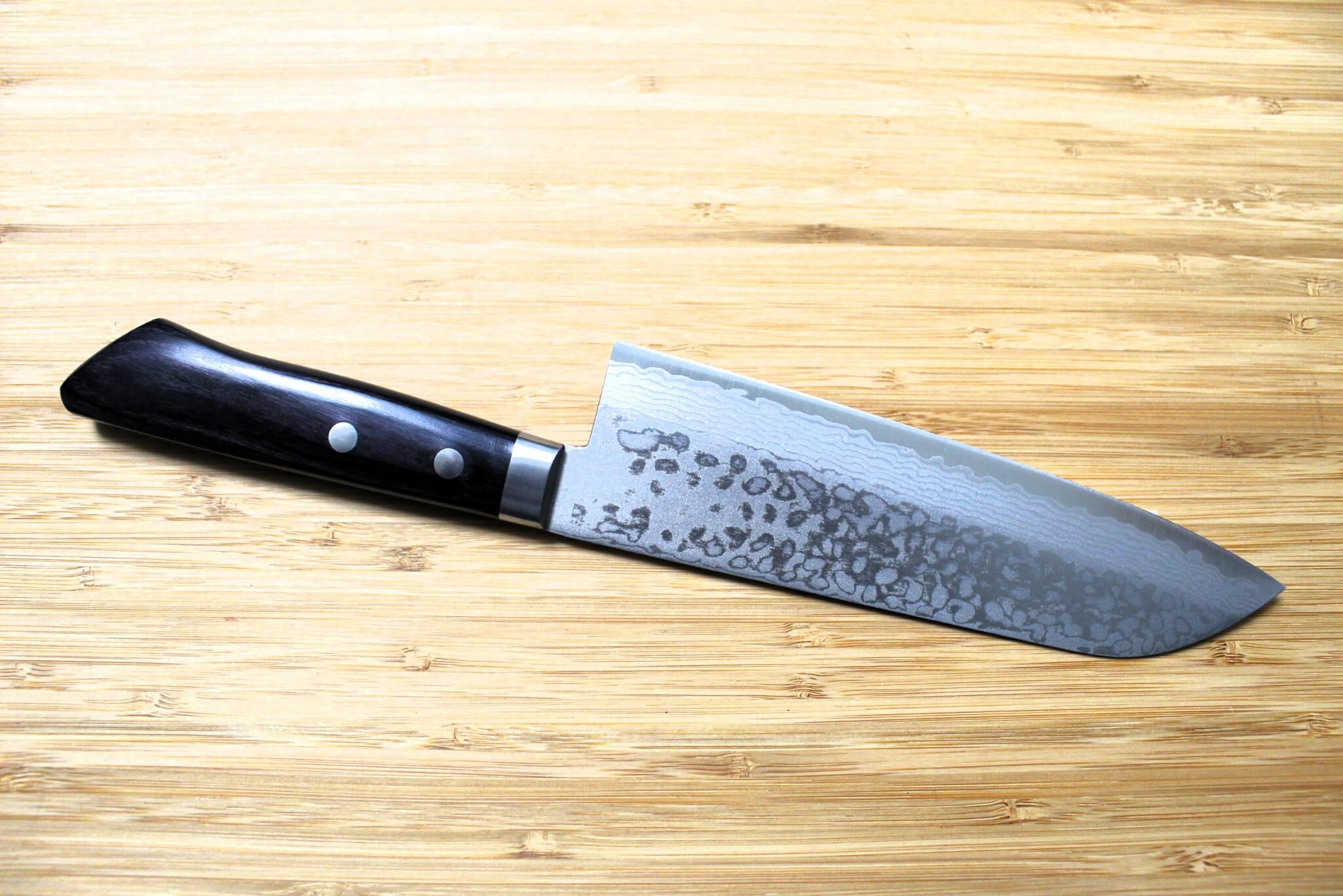 Sawakazuma Ryumon VG-10 17 Layer Damascus Santoku 170mm / 6.6"