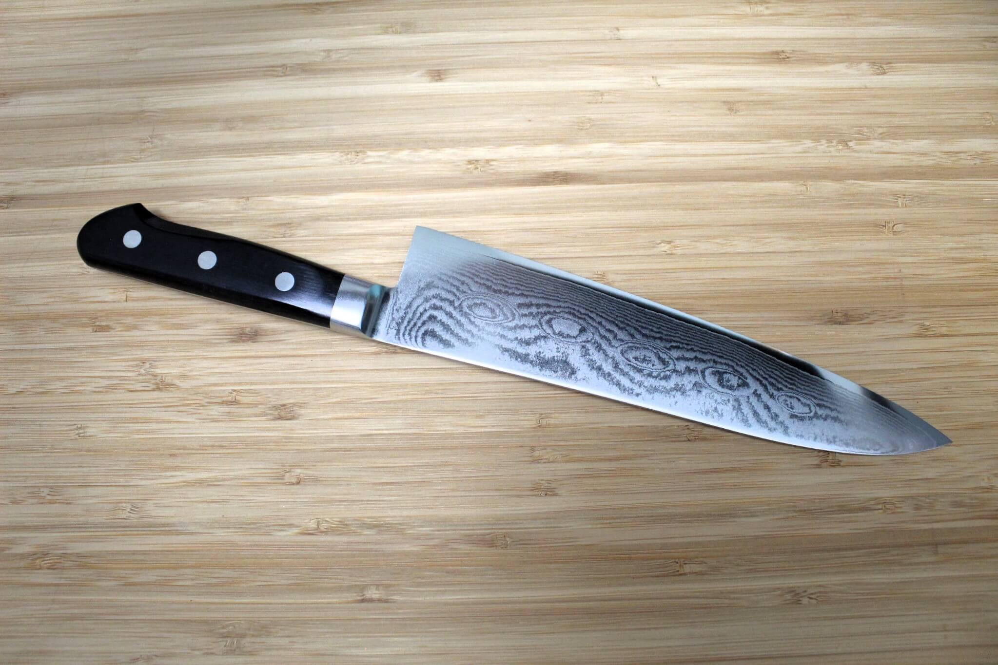 Sawakazuma Senpuu VG-10 Damascus Gyuto Knife 210 mm / 8.2"