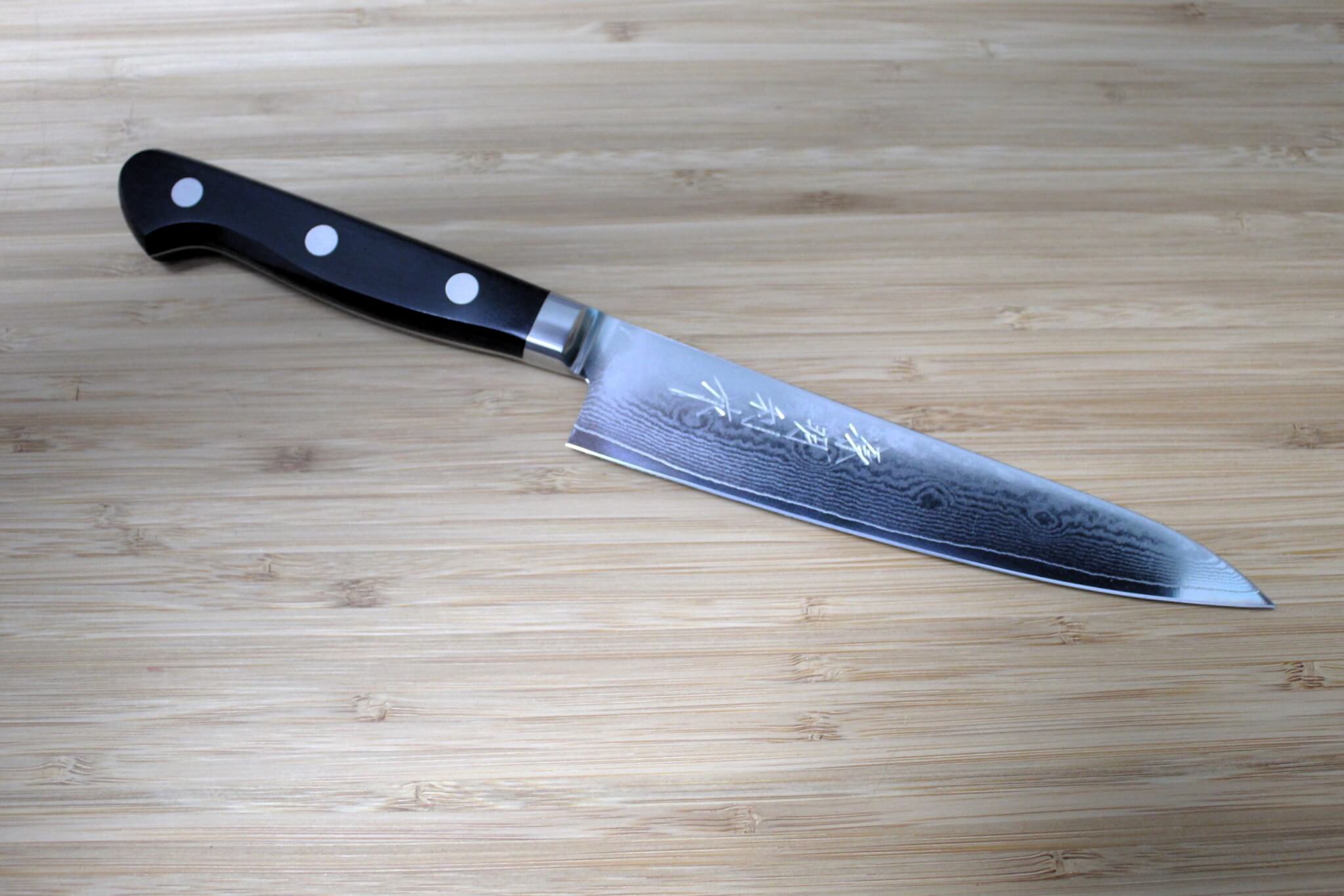Sawakazuma Senpuu VG-10 Damascus Petty Knife 120 mm (4.7") / 150 mm (5.9")