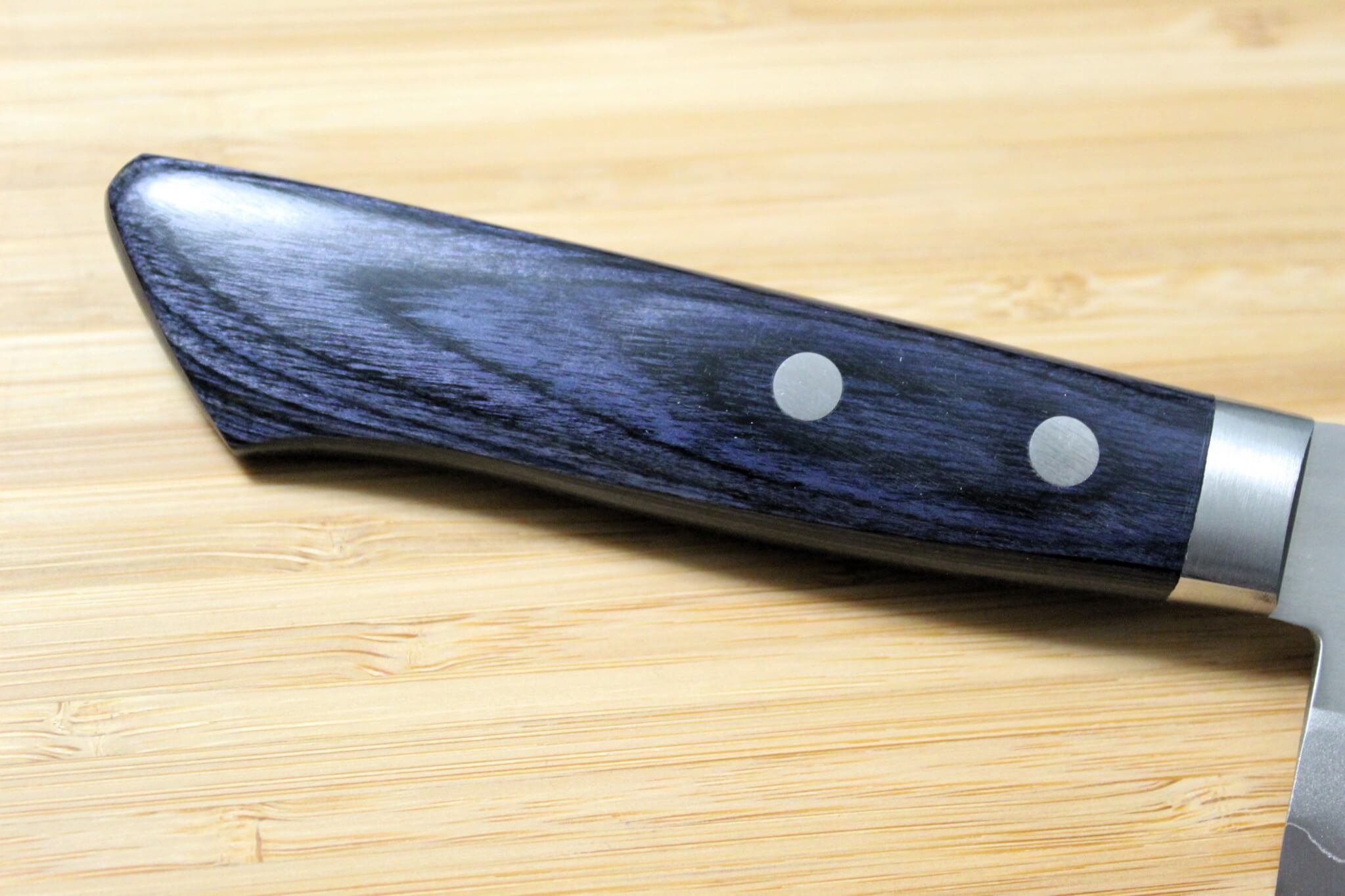 Sawakazuma DP Santoku Knife 170 mm / 6.7" with Navy Mahogany Handle