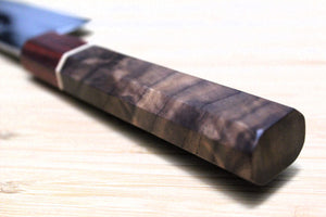 Sawakazuma Yugiri Nashiji Santoku Knife 165 mm / 6.5" Maple and Renghas Handle