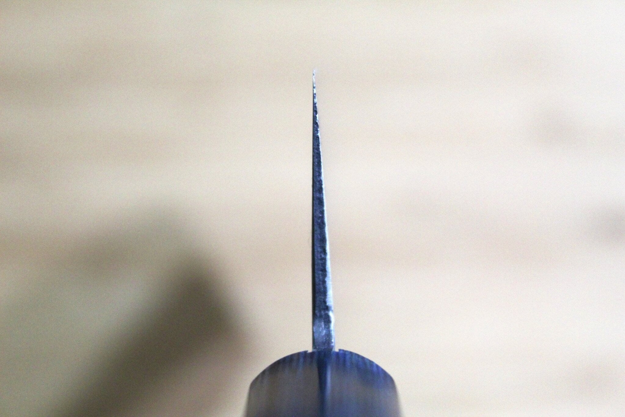 Shigeki Tanaka Damascus VG-10 Nakiri with Blue Handle 165mm / 6.5"