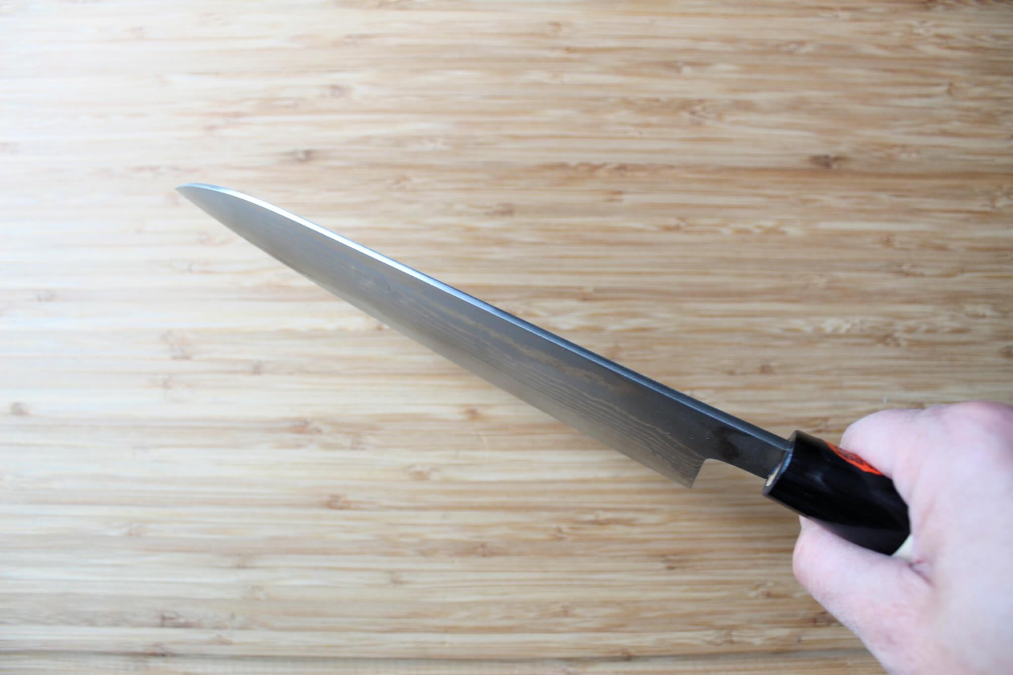 Shigeki Tanaka Damascus VG10 Gyuto with Magnolia Handle Buffalo Ferrule 180 mm / 7.1"