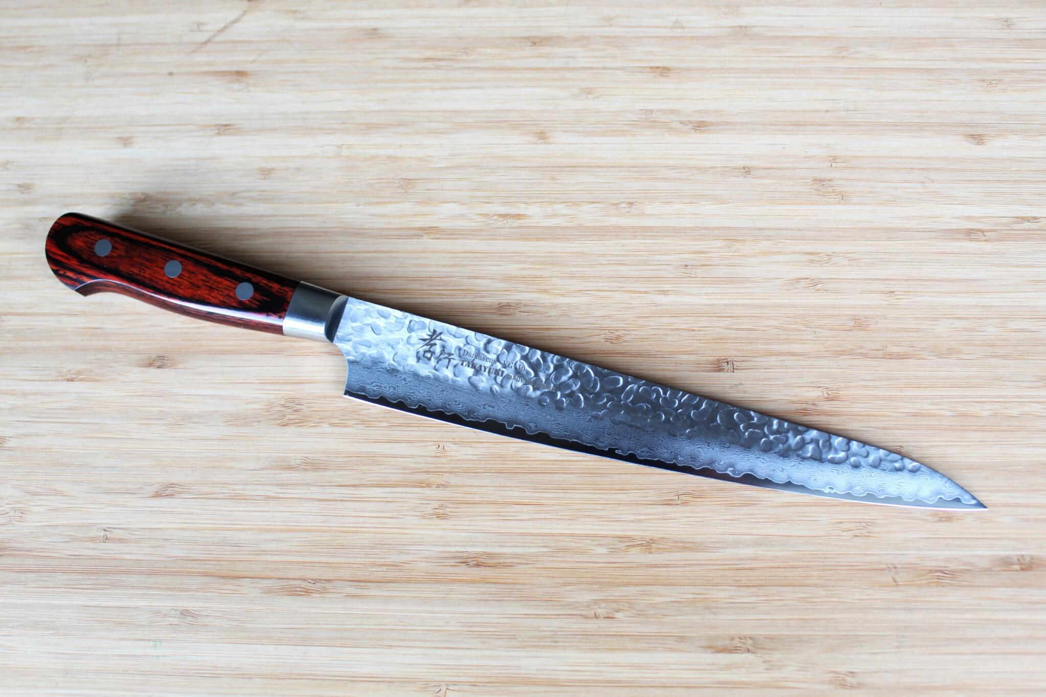 Sakai Takayuki Sujihiki Slicer Knife 240mm (9.4") Damascus 33 Layer