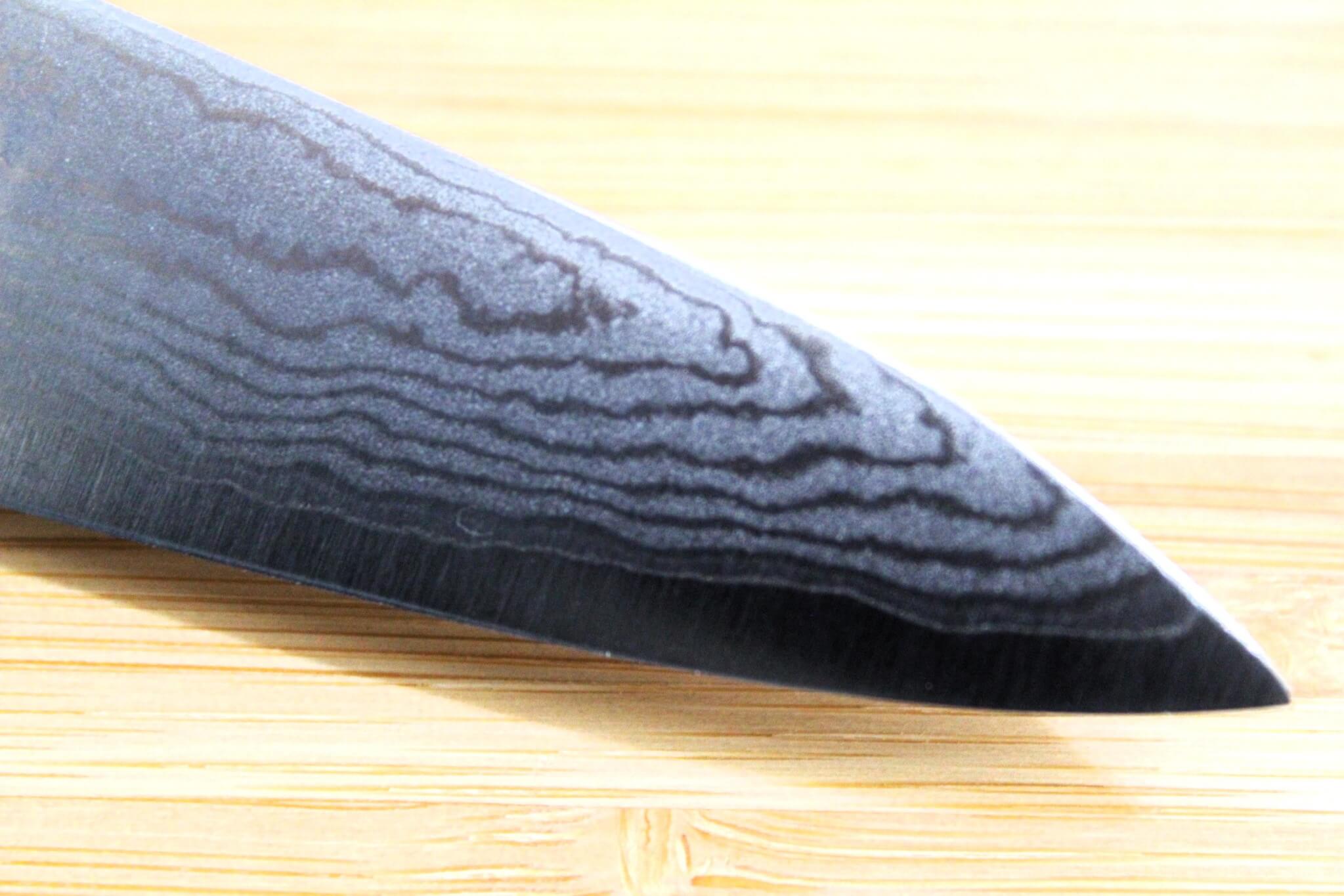 Shigeki Tanaka Damascus VG10 Gyuto with Magnolia Handle Buffalo Ferrule 180 mm / 7.1"