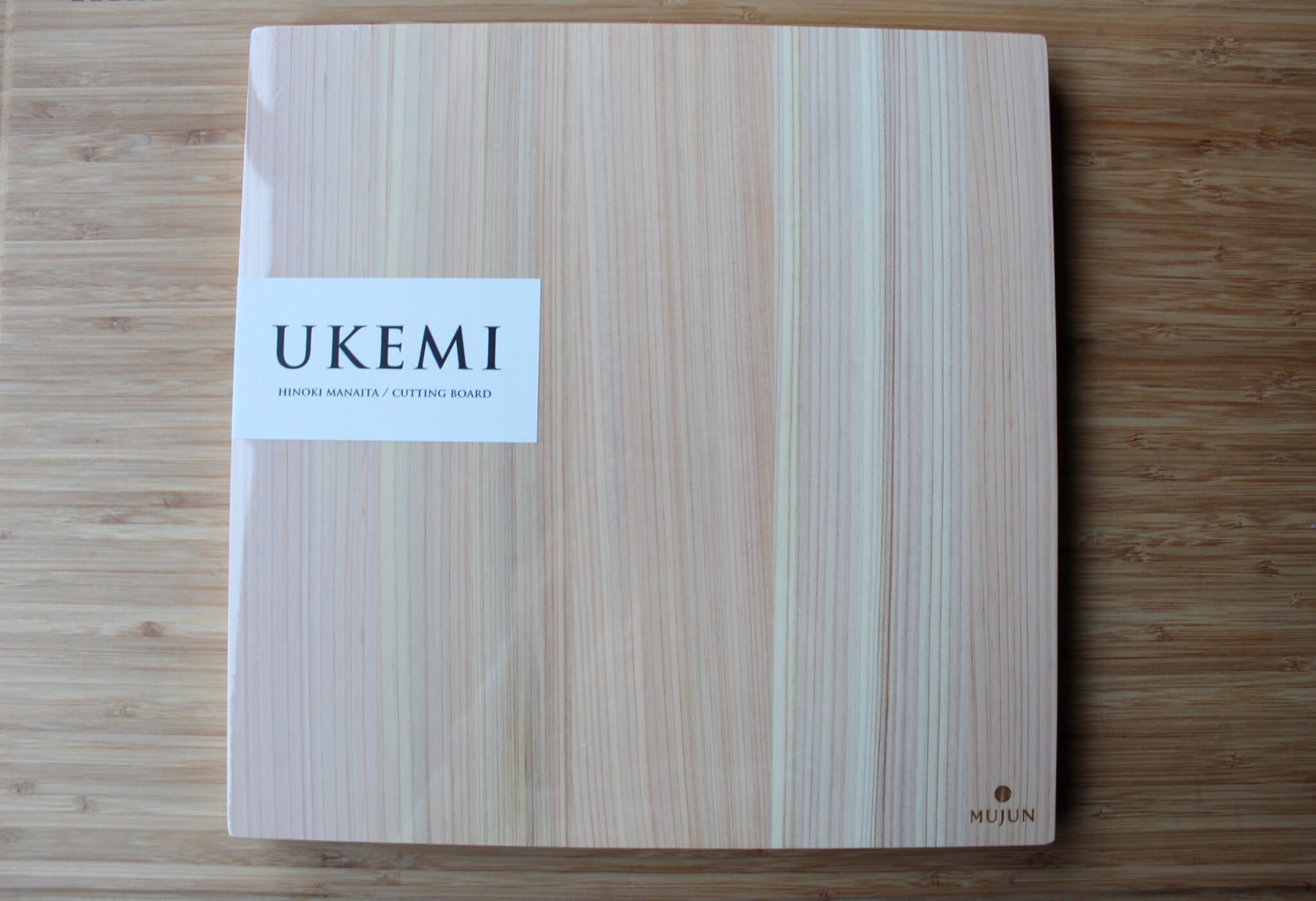 Mujun UKEMI Hinoki Cutting Board – Japanese Cypress Craftsmanship