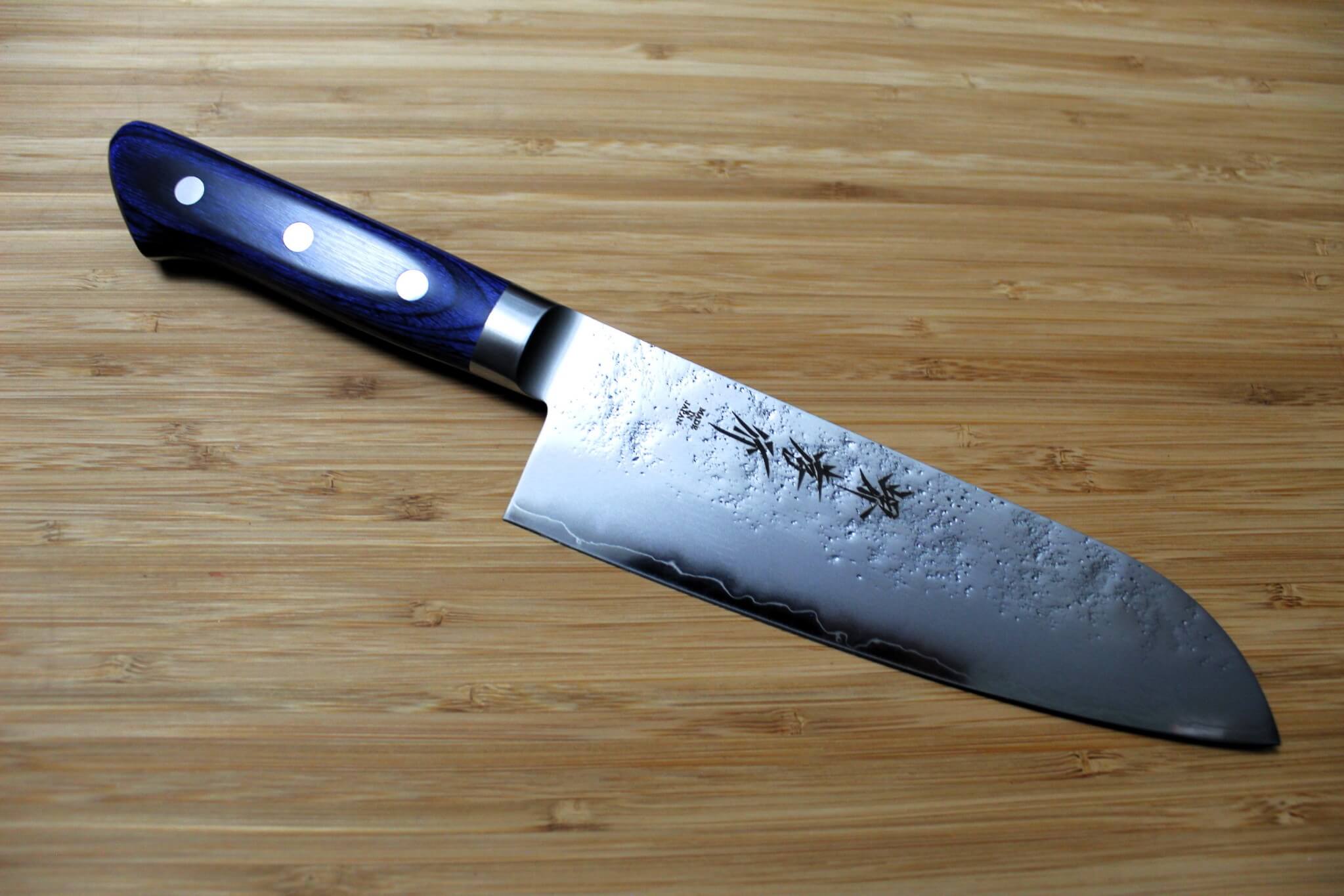 Kitchen Knife - Sakai Takayuki AUS-10 Nashiji Santoku Knife 170mm (6.7")
