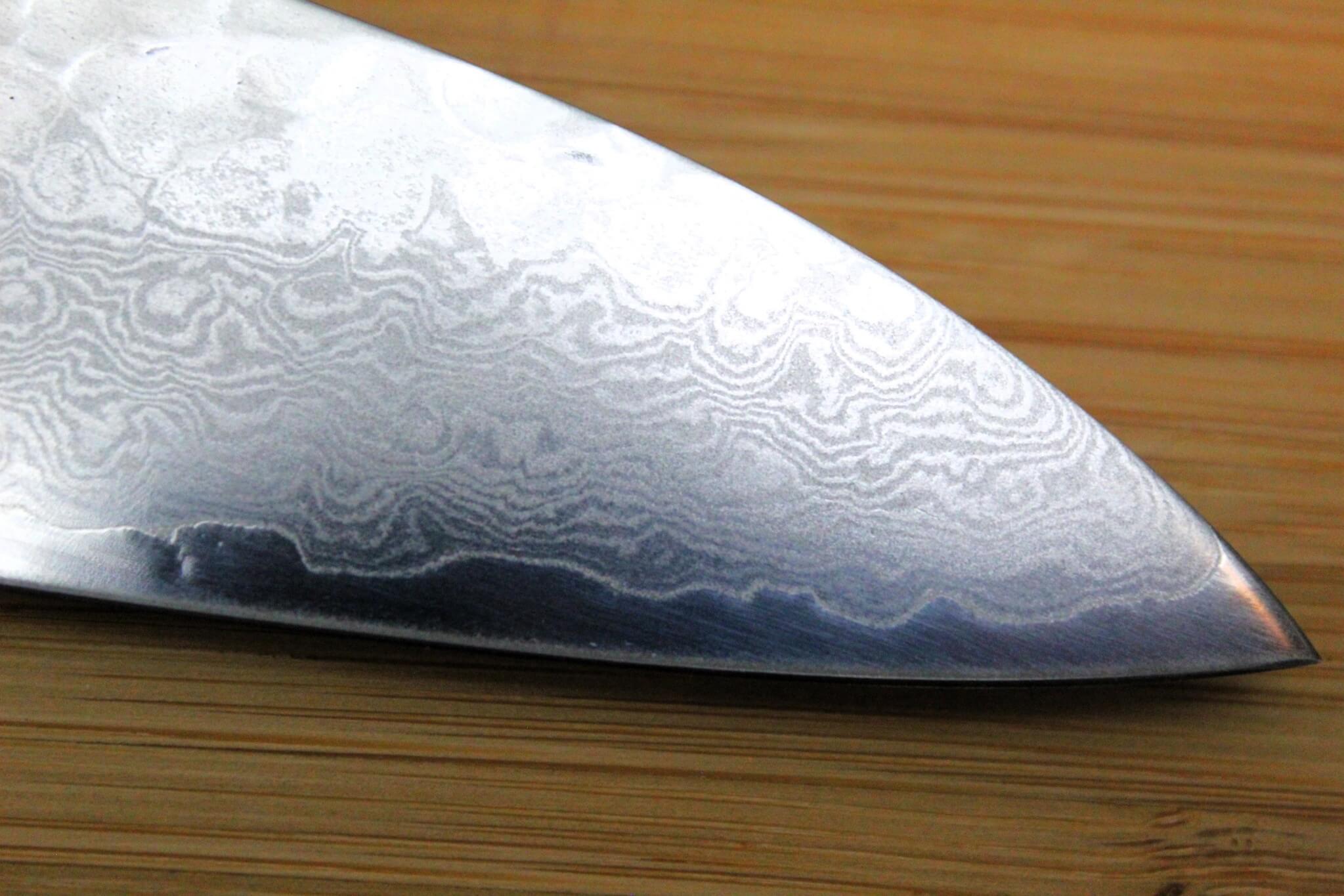 Kitchen Knife - Sakai Takayuki Gyuto Japanese Chef Knife 210 Mm (8.2") Damascus 33 Layer With Black Lacquered Oak Handle