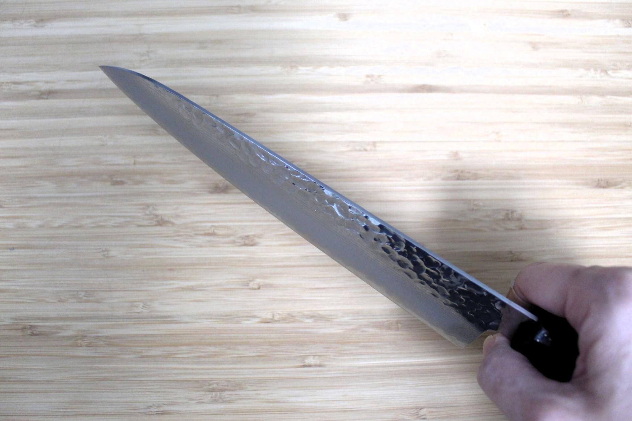 Kitchen Knife - Sakai Takayuki Gyuto Japanese Chef Knife 210 Mm (8.2") Damascus 33 Layer With Black Lacquered Oak Handle