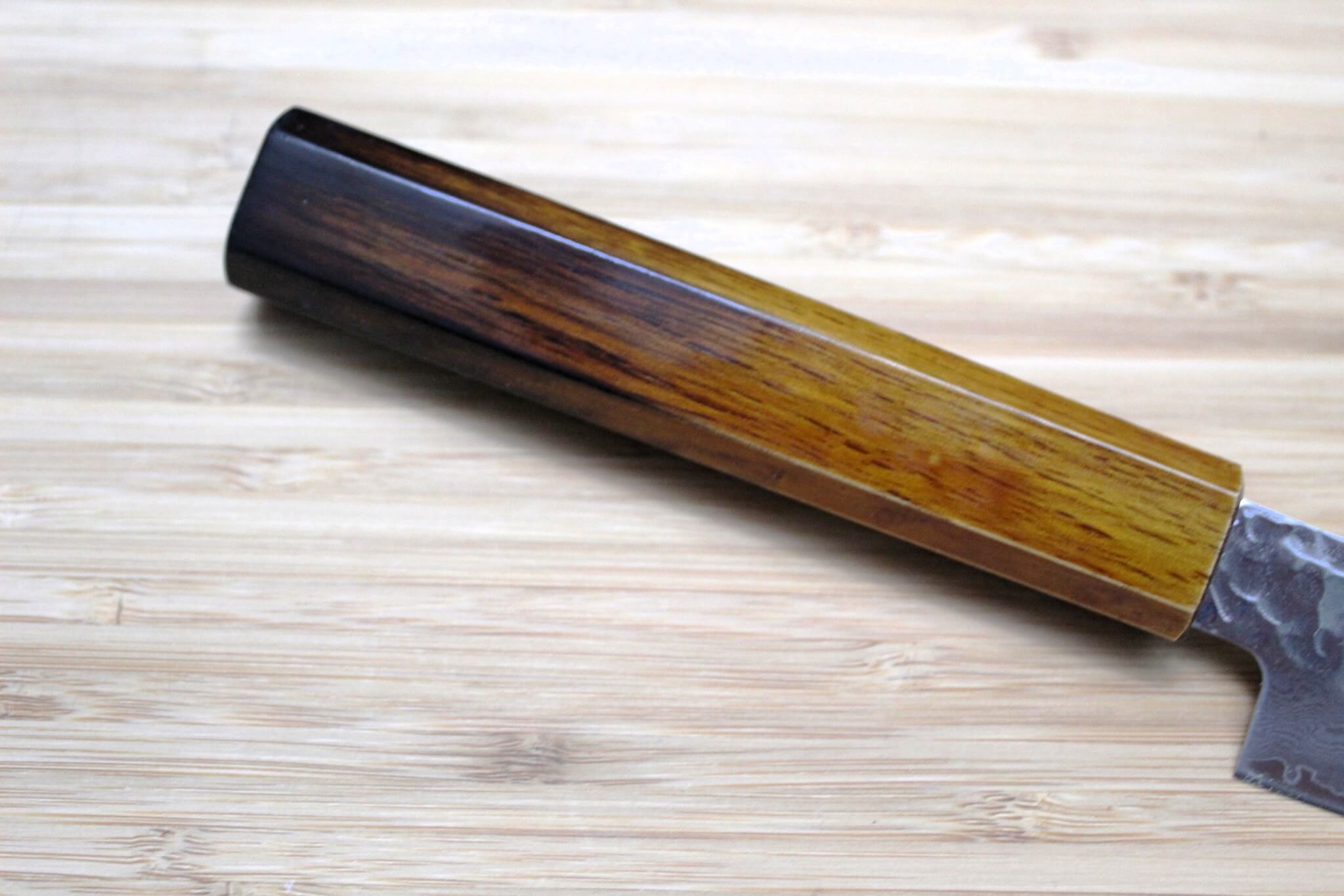 Kitchen Knife - Sakai Takayuki Gyuto Japanese Chef Knife 210 Mm (8.2") Damascus 33 Layer With Brown Lacquered Oak Handle