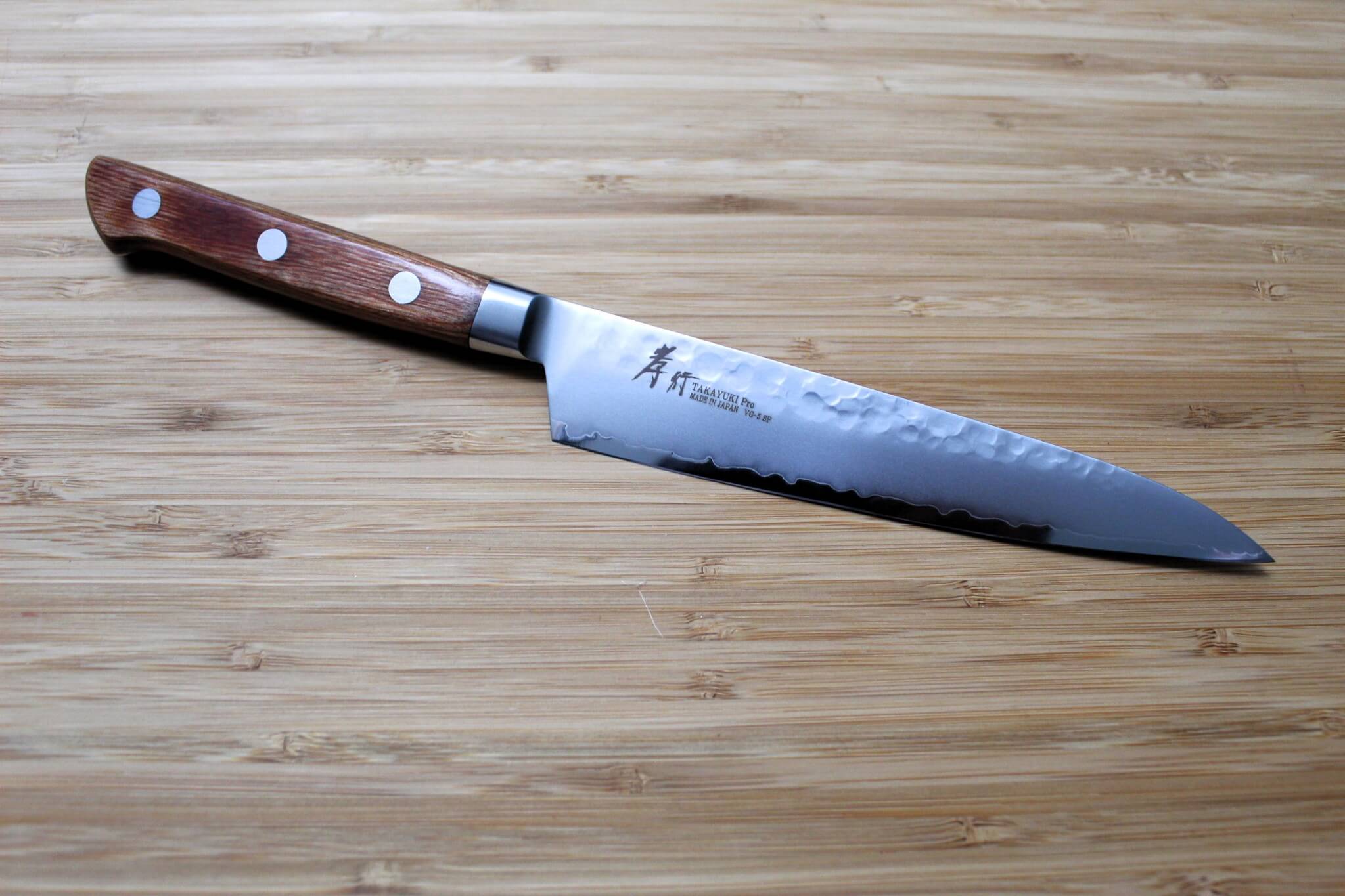 Kitchen Knife - Sakai Takayuki Petty Knife 150mm (5.9") VG-5 With Wood Handle