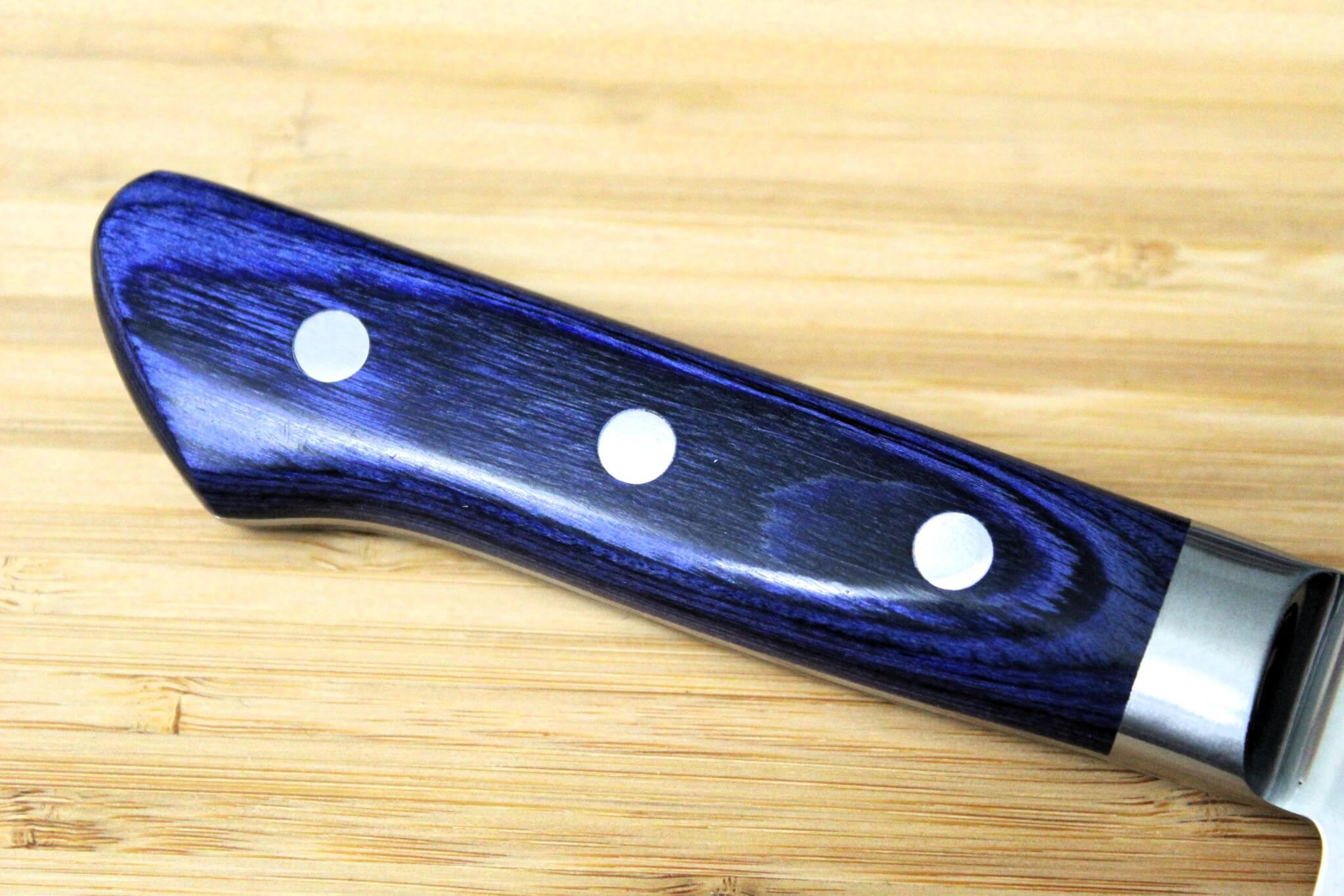 Kitchen Knife - Sakai Takayuki Santoku Knife 170mm (6.6") Damascus 33 Layer With Blue Handle