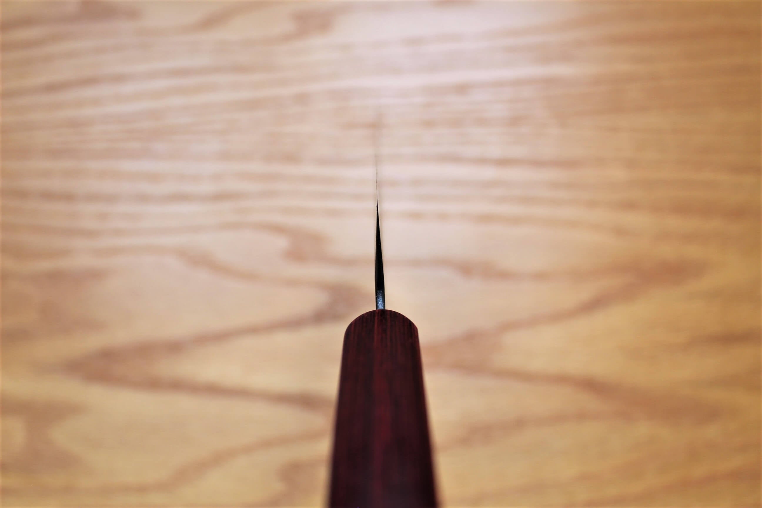 Kitchen Knives - Fujiwara Yasuhiko Aogami Super / Blue Super Steel Nakiri 165 Mm / 6.5" Red Handle